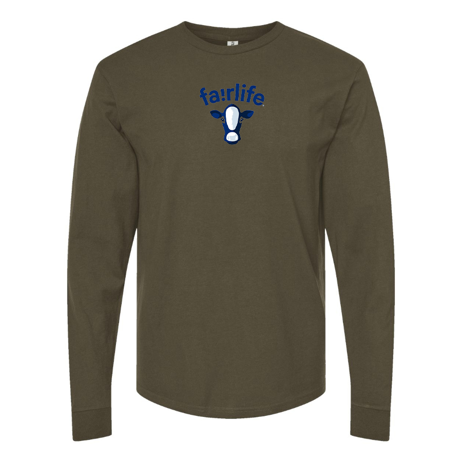 Men's Fairlife Logo Cotton Long Sleeve T-Shirt