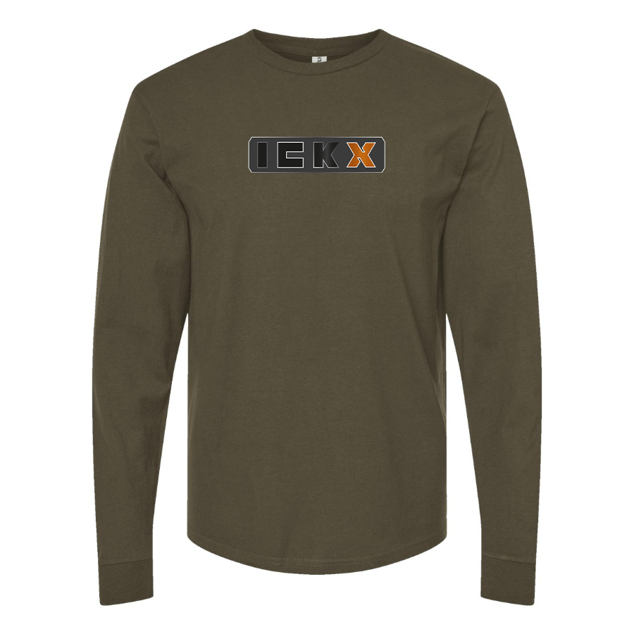 Men's ICKX Logo Cotton Long Sleeve T-Shirt
