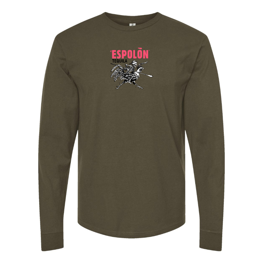 Men's Espolon Logo Cotton Long Sleeve T-Shirt
