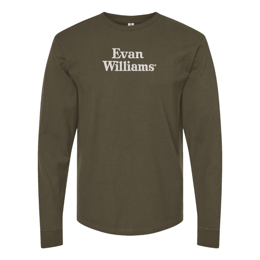 Men's Evan Williams Logo Cotton Long Sleeve T-Shirt
