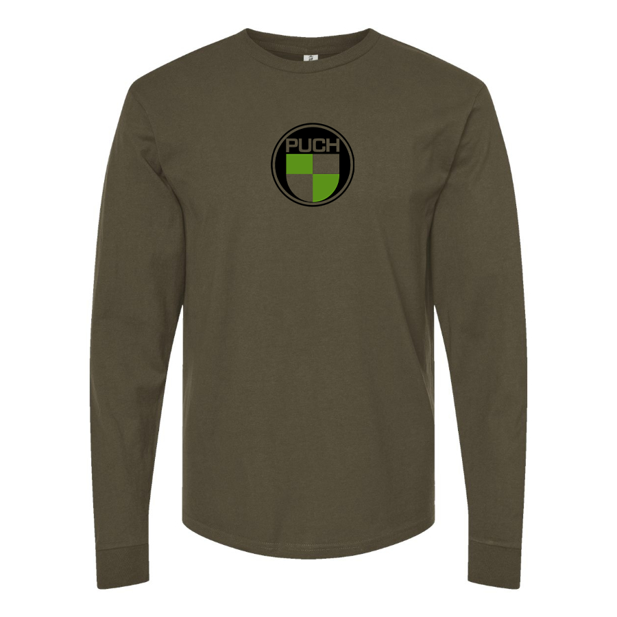 Men's Puch Logo Cotton Long Sleeve T-Shirt
