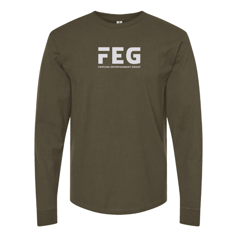 Men's FEG Logo Cotton Long Sleeve T-Shirt