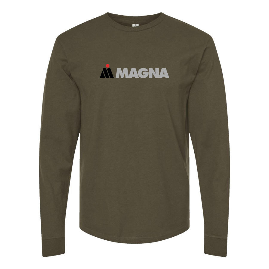 Men's Magna Steyr Logo Cotton Long Sleeve T-Shirt