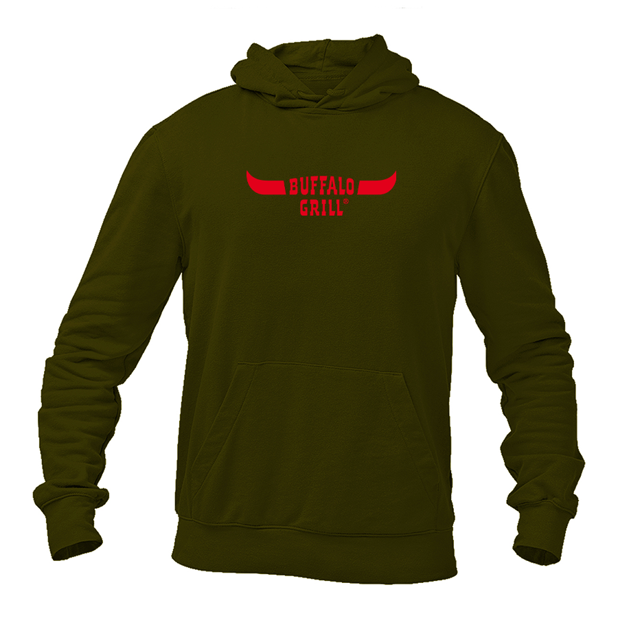 Men's Buffalo Grill Logo Pullover Hoodie