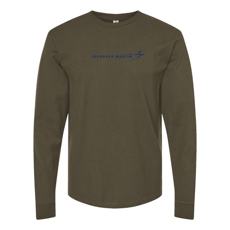 Men's Lockheed Martin Logo Cotton Long Sleeve T-Shirt