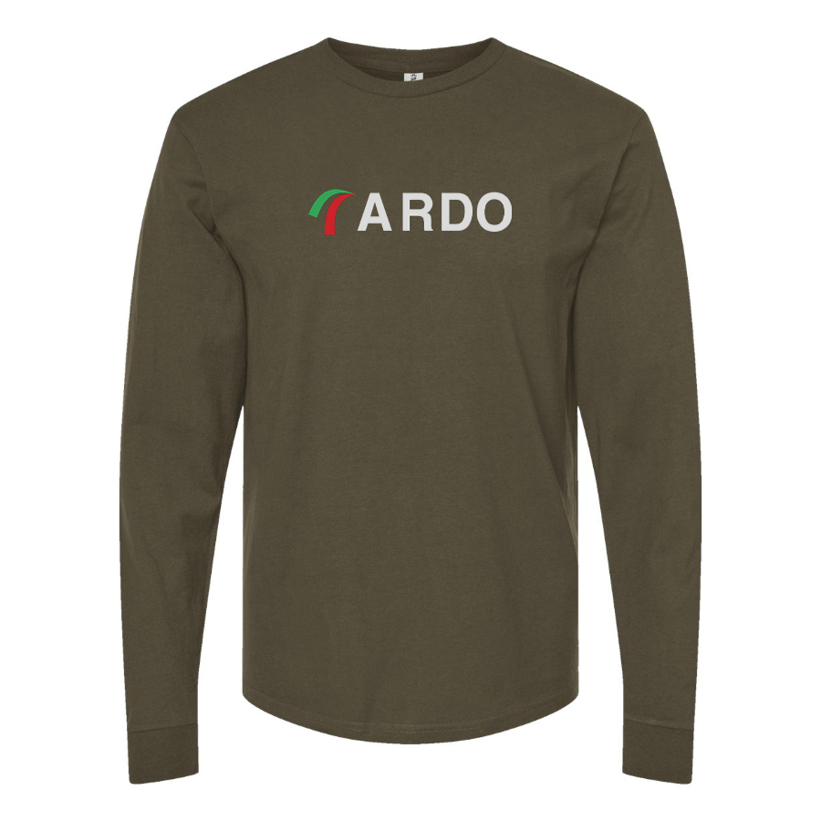 Men's Ardo Logo Cotton Long Sleeve T-Shirt