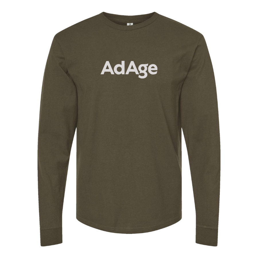 Men's AdAge Logo Cotton Long Sleeve T-Shirt