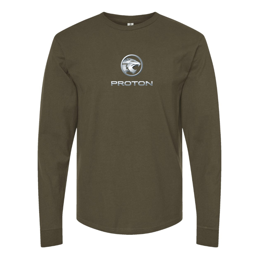 Men's Proton Logo Cotton Long Sleeve T-Shirt