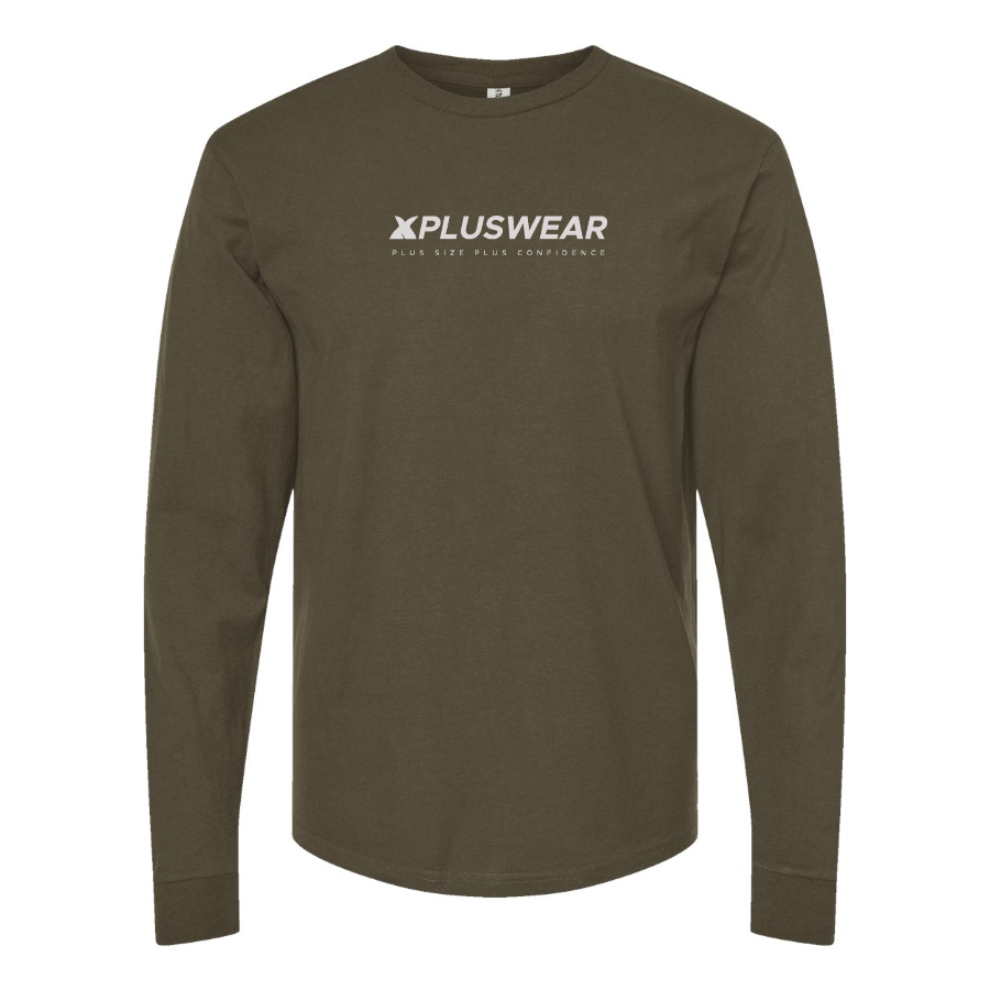 Men's Xpluswear Logo Cotton Long Sleeve T-Shirt