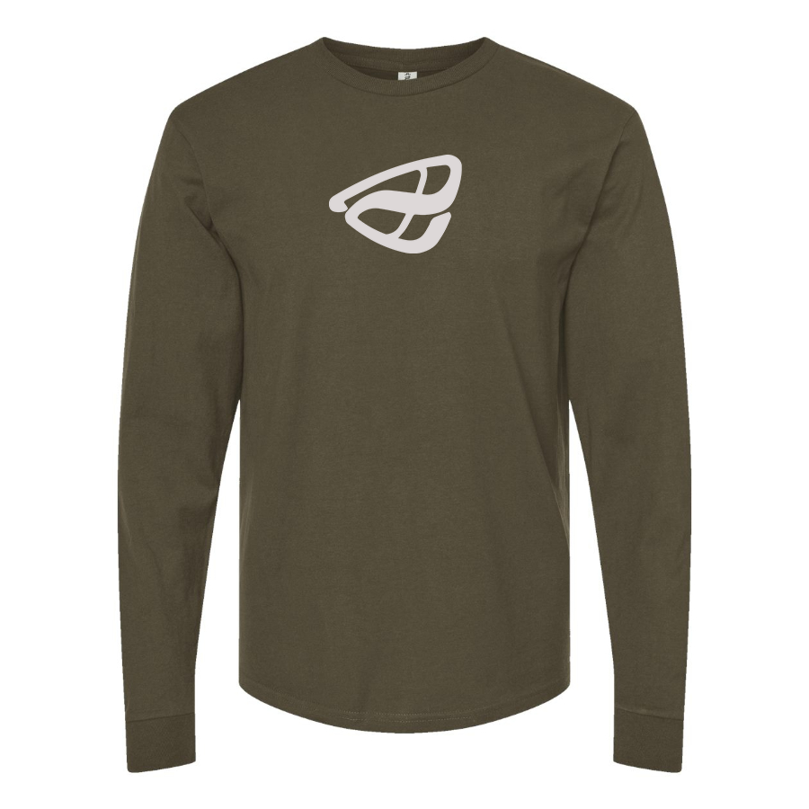 Men's Anfini Logo Cotton Long Sleeve T-Shirt