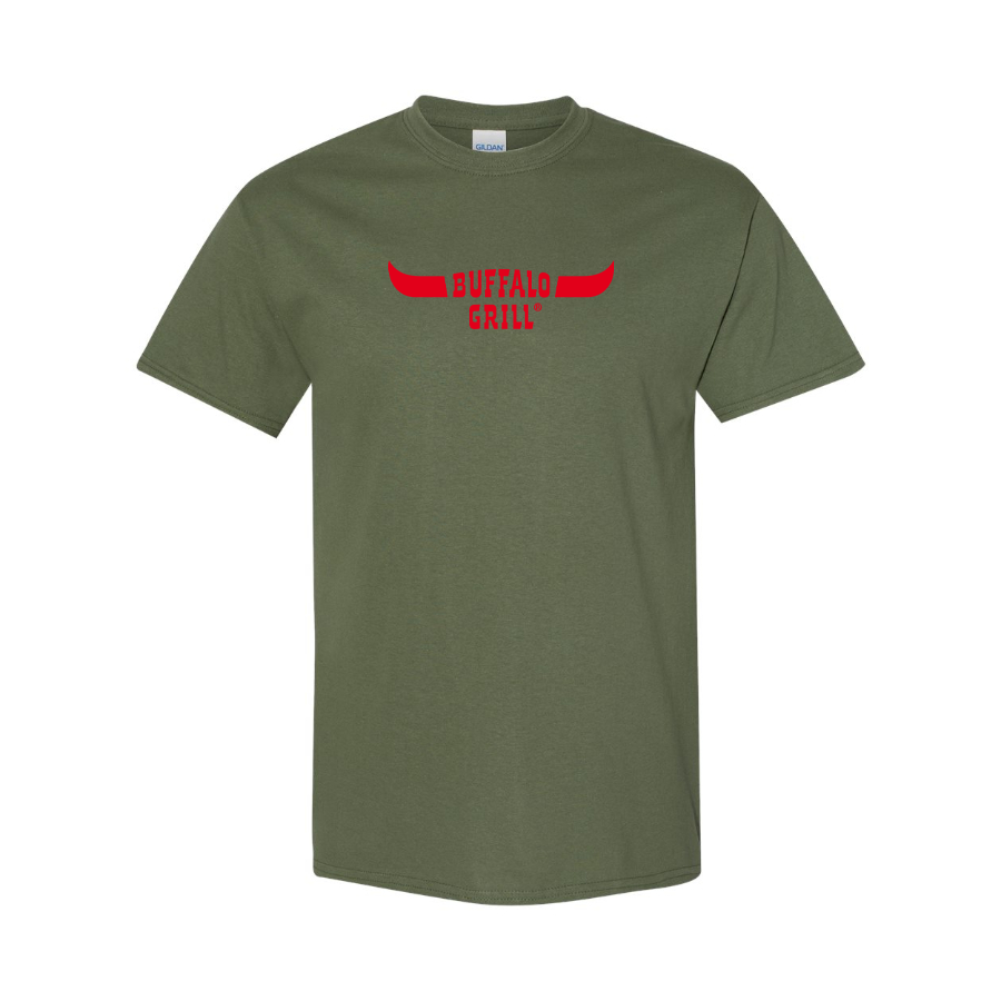 Men's Buffalo Grill Logo Cotton T-Shirt