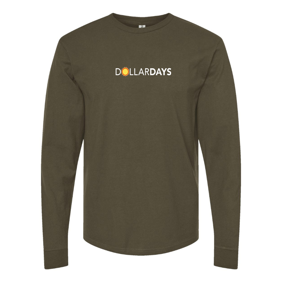 Men's Dollar Days Logo Cotton Long Sleeve T-Shirt