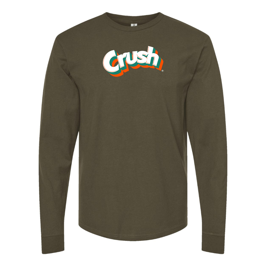 Men's Crush Logo Cotton Long Sleeve T-Shirt