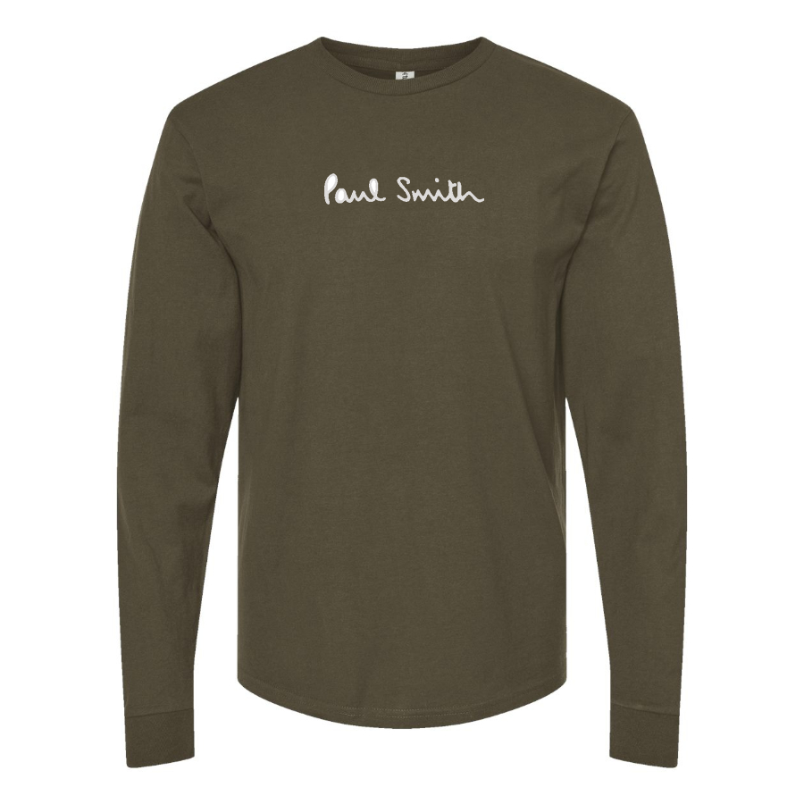 Men's Paul Smith Logo Cotton Long Sleeve T-Shirt