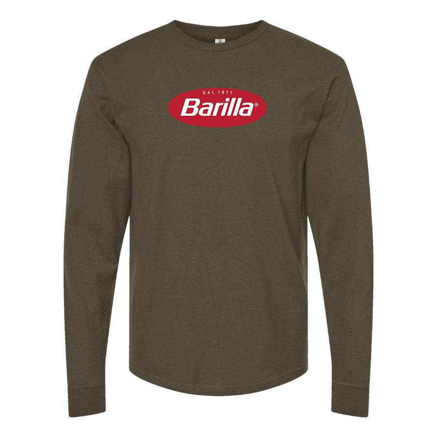 Men's Barilla Logo Cotton Long Sleeve T-Shirt