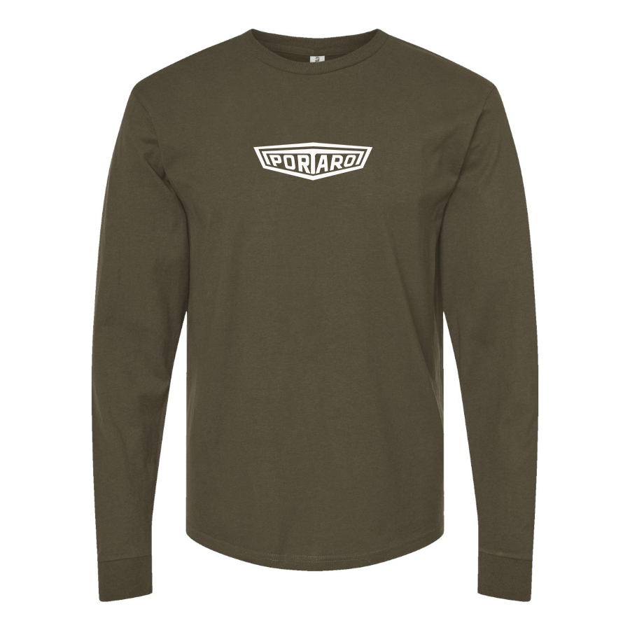 Men's Portaro Logo Cotton Long Sleeve T-Shirt