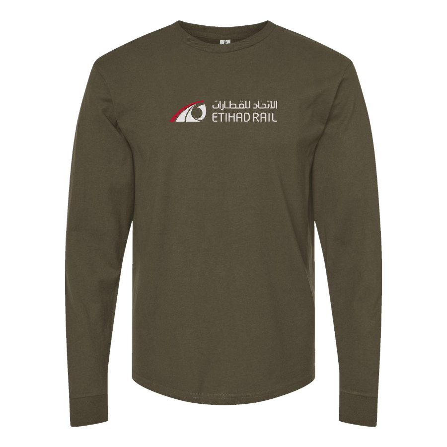 Men's Etihad Rail Logo Cotton Long Sleeve T-Shirt