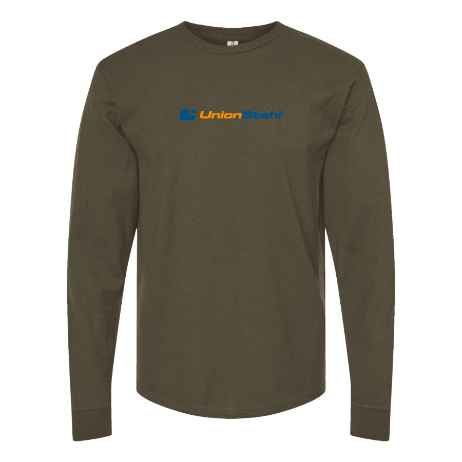 Men's UnionStahl Logo Cotton Long Sleeve T-Shirt