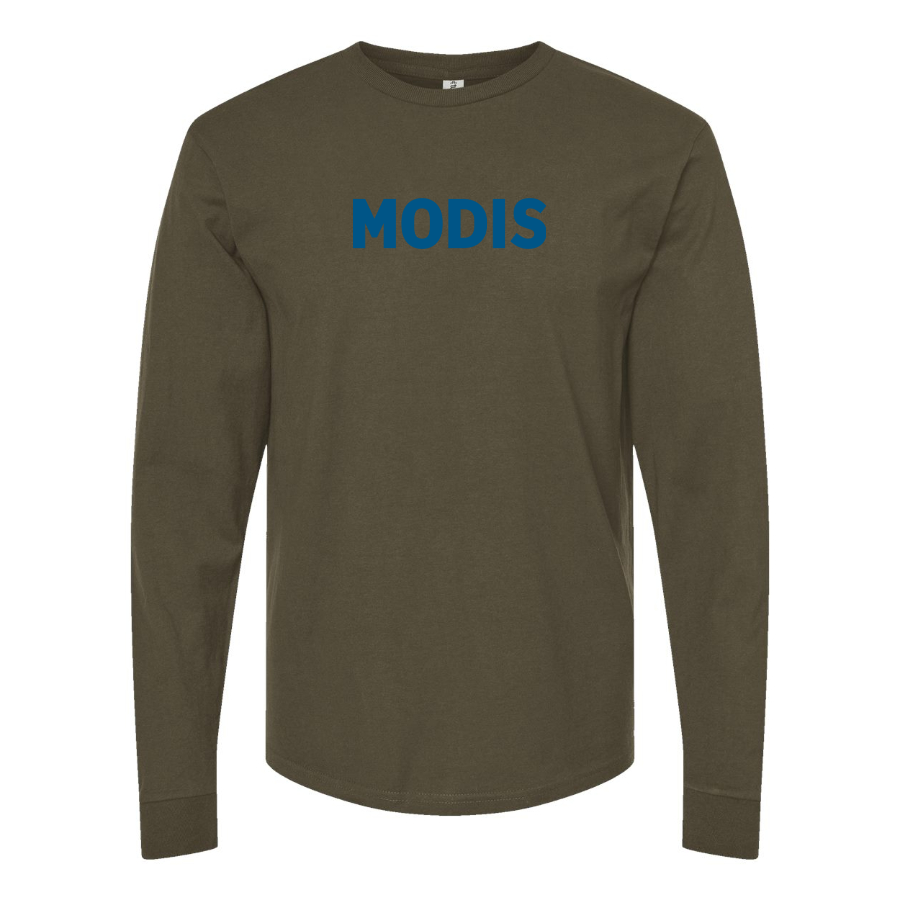 Men's Modis Logo Cotton Long Sleeve T-Shirt