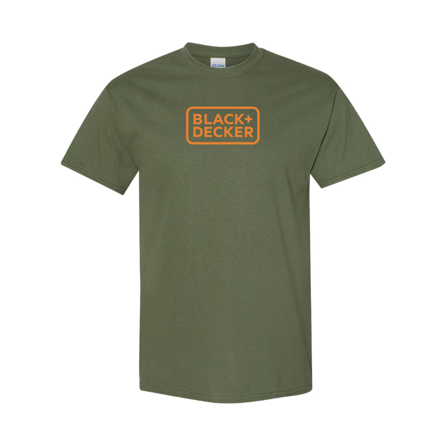 Men's Black Decker Logo Cotton T-Shirt