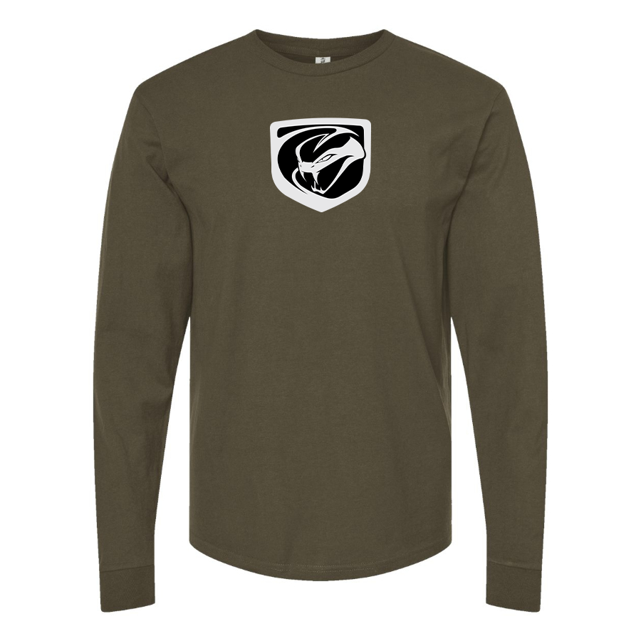 Men's Dodge Viper Logo Cotton Long Sleeve T-Shirt