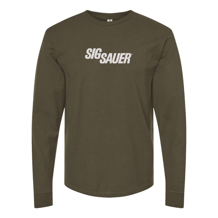 Men's Sig Sauer Logo Cotton Long Sleeve T-Shirt