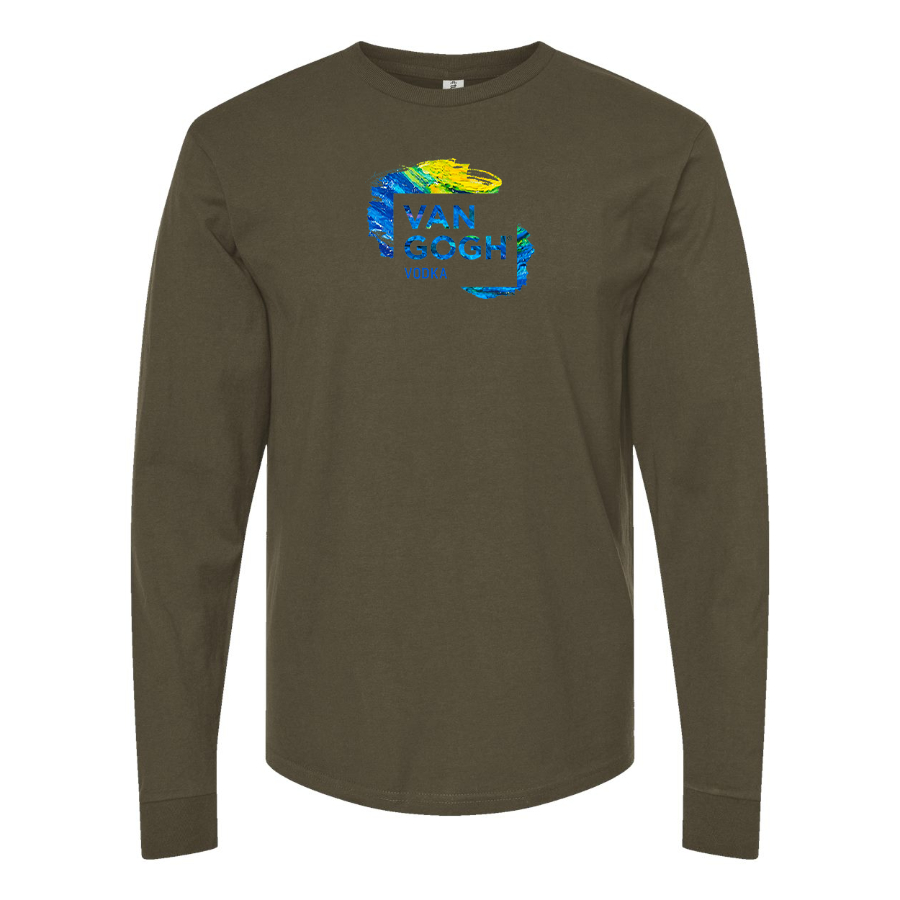 Men's Van Gogh Logo Cotton Long Sleeve T-Shirt