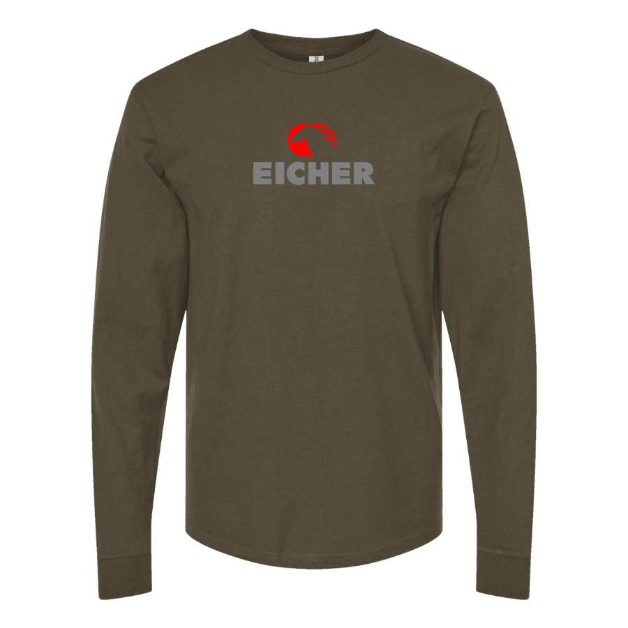 Men's Eicher Logo Cotton Long Sleeve T-Shirt
