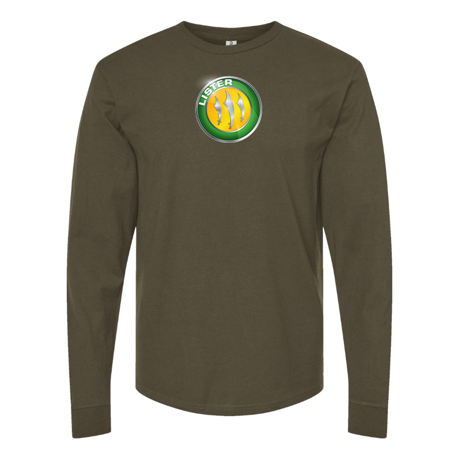 Men's Lister Motor Company Logo Cotton Long Sleeve T-Shirt