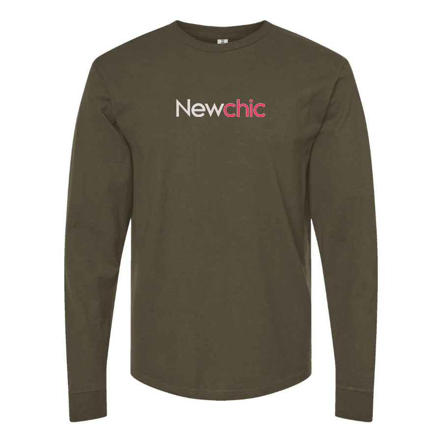 Men's Newchic Logo Cotton Long Sleeve T-Shirt