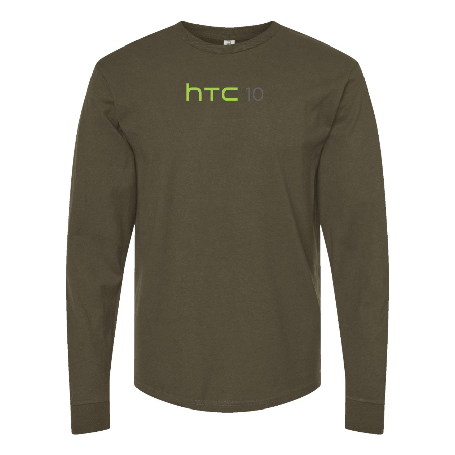 Men's HTC 10 Logo Cotton Long Sleeve T-Shirt