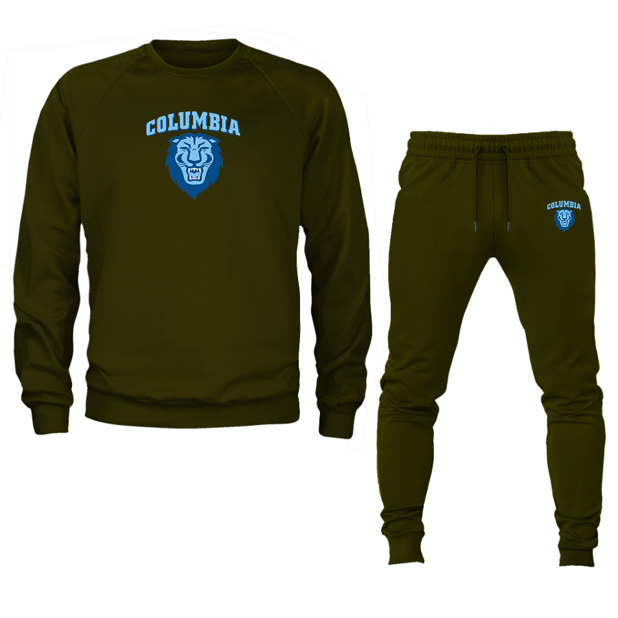 Men's Columbia Lions Crewneck Sweatshirt Joggers Suit