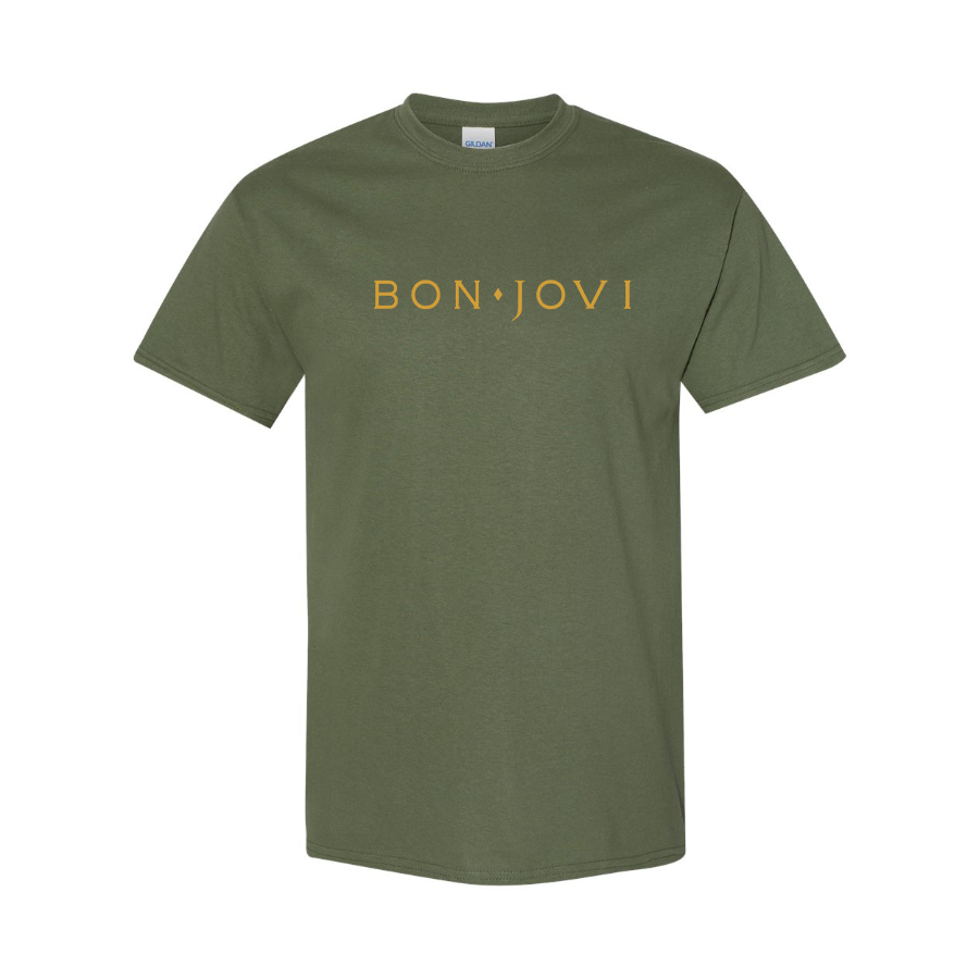 Men's Bon Jovi Logo Cotton T-Shirt