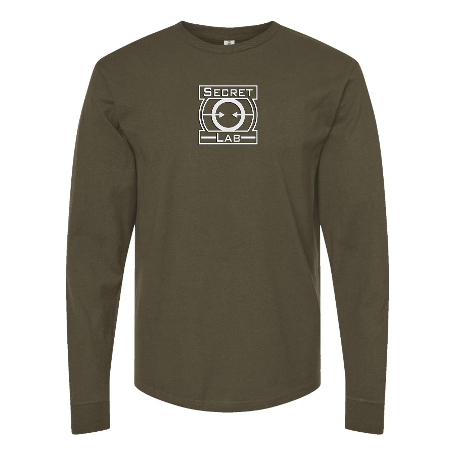 Men's Secret Lab Symbol Logo Cotton Long Sleeve T-Shirt