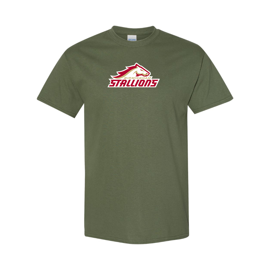 Men's Birmingham Stallions Logo Cotton T-Shirt