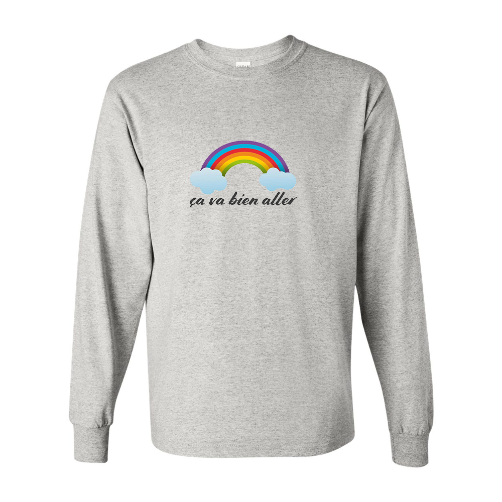 Men's Ça va bien aller Gildan Heavy Cotton Long Sleeve T-Shirt