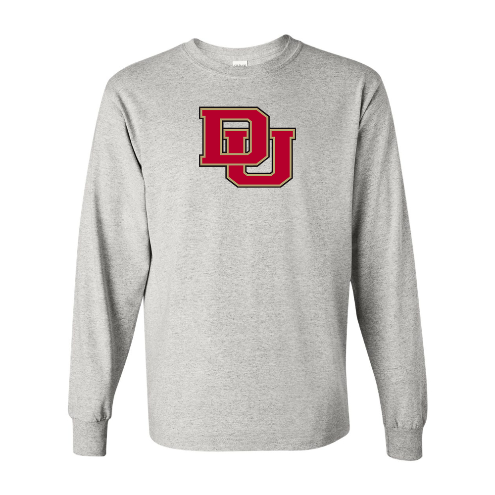 Men's Denver Pioneers Gildan Heavy Cotton Long Sleeve T-Shirt