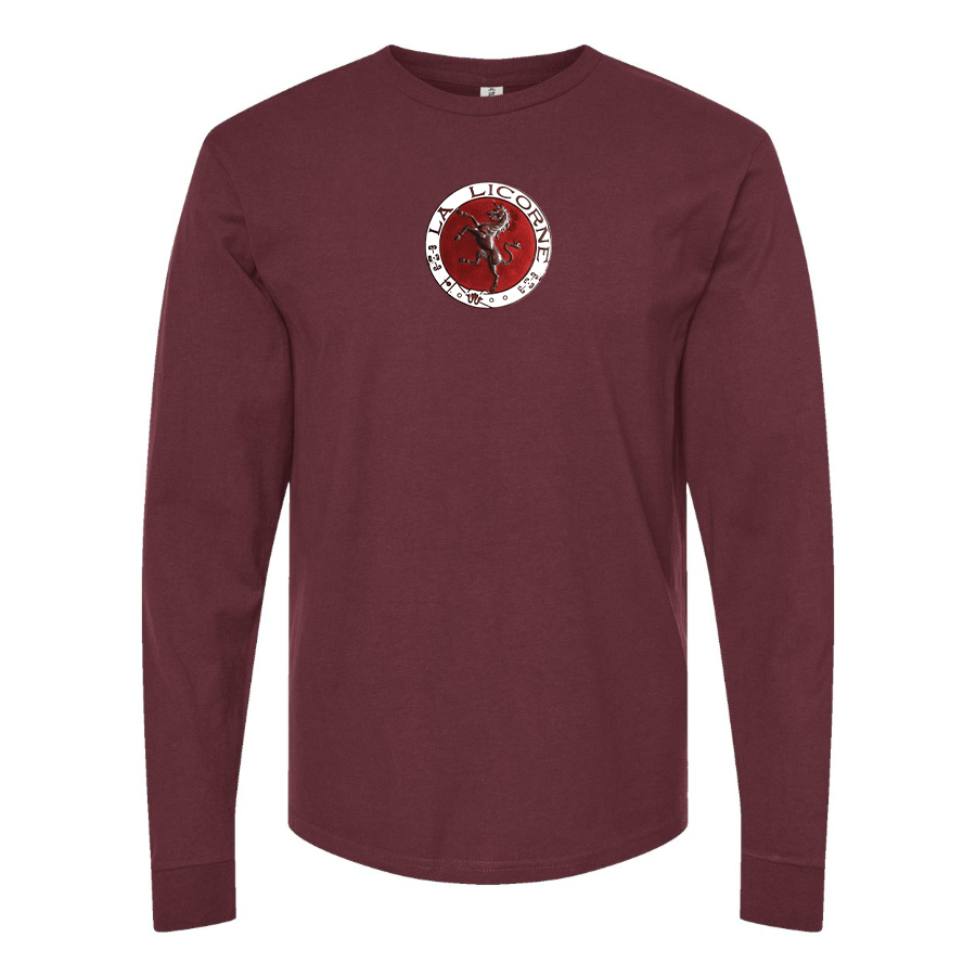 Men's Corre La Licorne Logo Cotton Long Sleeve T-Shirt