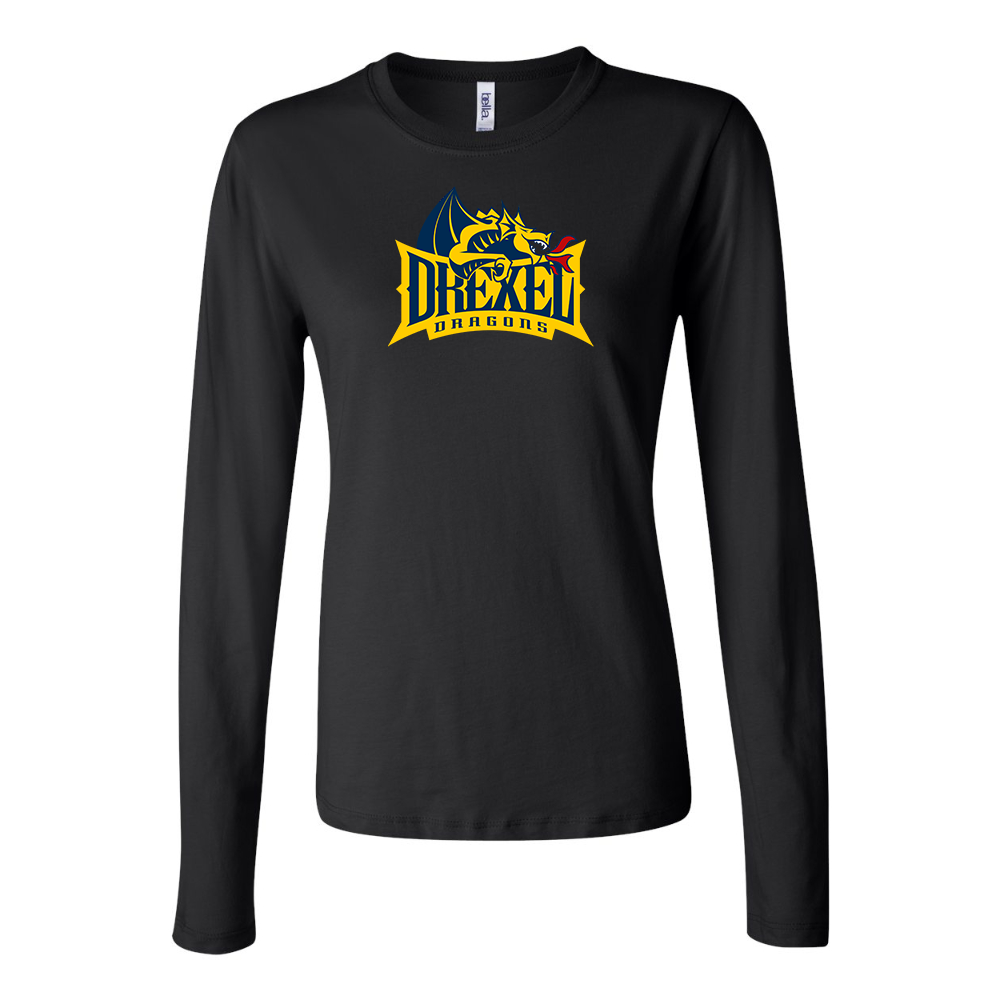 BELLA CANVAS Drexel Dragons Jersey Long Sleeve Tee