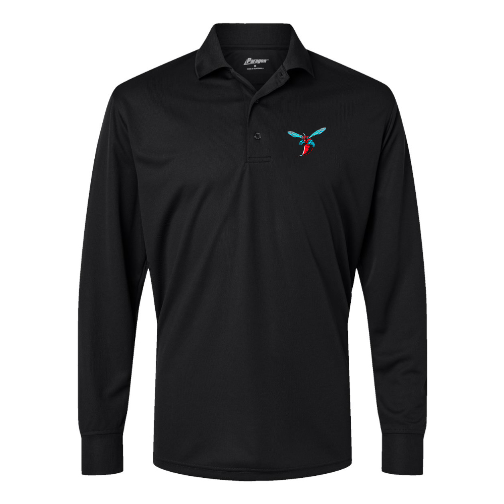 Men's Delaware State Hornets Paragon Prescott Long Sleeve Polo
