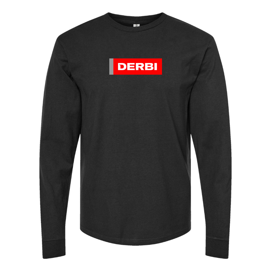 Men's Derbi Logo Cotton Long Sleeve T-Shirt