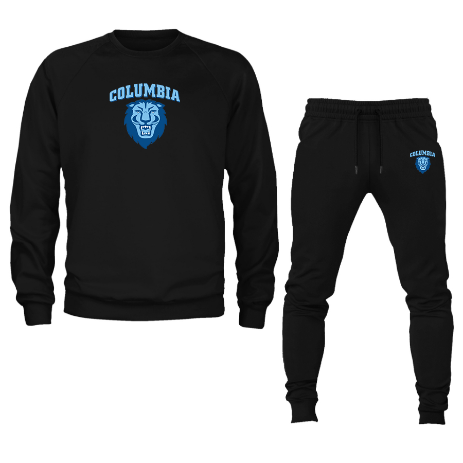 Men's Columbia Lions Crewneck Sweatshirt Joggers Suit