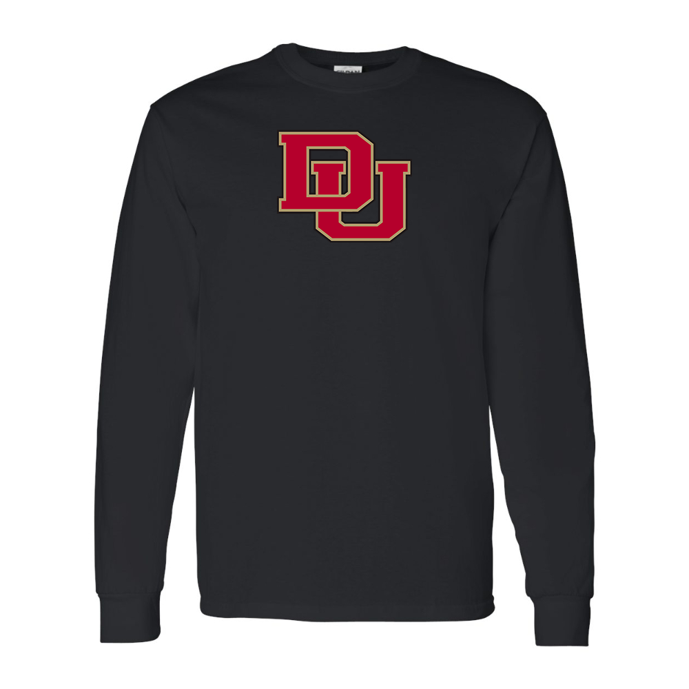 Men's Denver Pioneers Gildan Heavy Cotton Long Sleeve T-Shirt