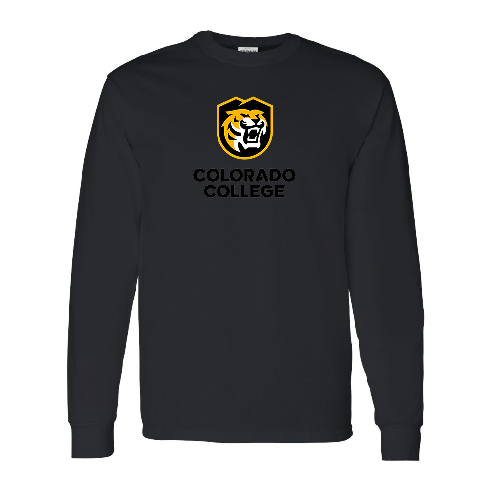 Men's Colorado College Tigers Gildan Heavy Cotton Long Sleeve T-Shirt