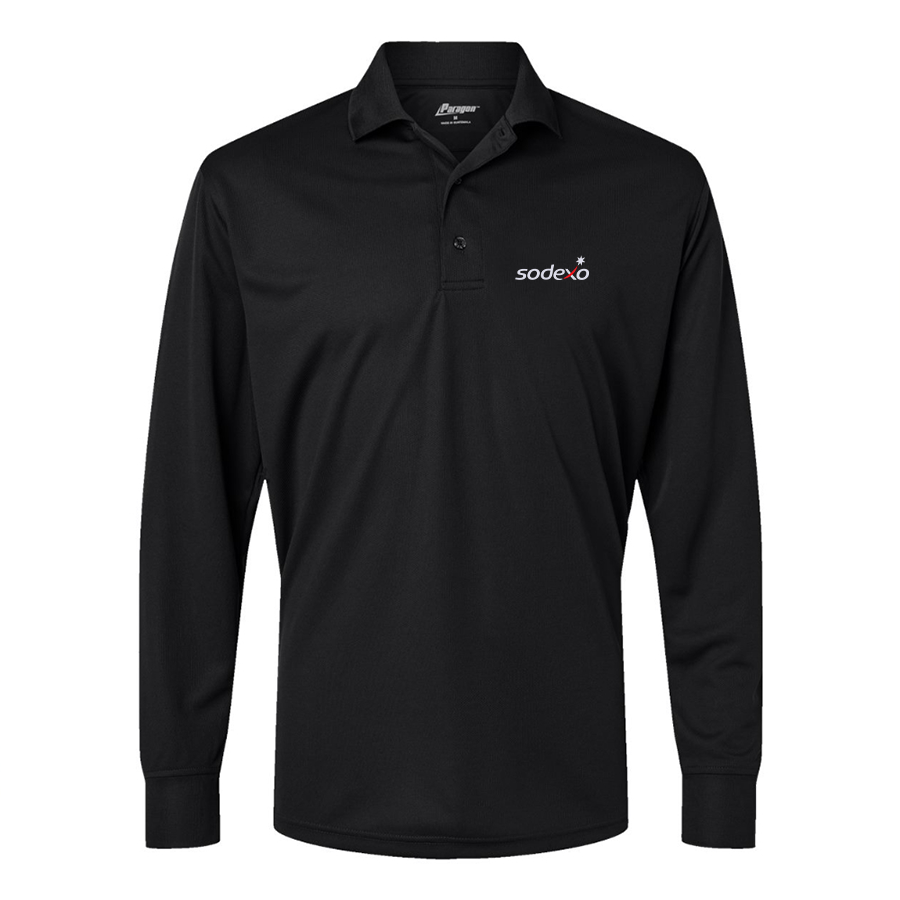 Men's Sodexo Paragon Prescott Long Sleeve Polo