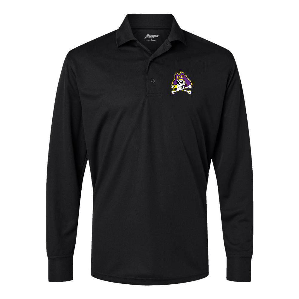 Men's East Carolina Pirates Paragon Prescott Long Sleeve Polo