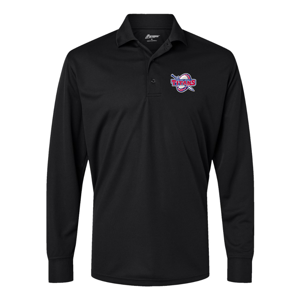 Men's Detroit Titans Paragon Prescott Long Sleeve Polo