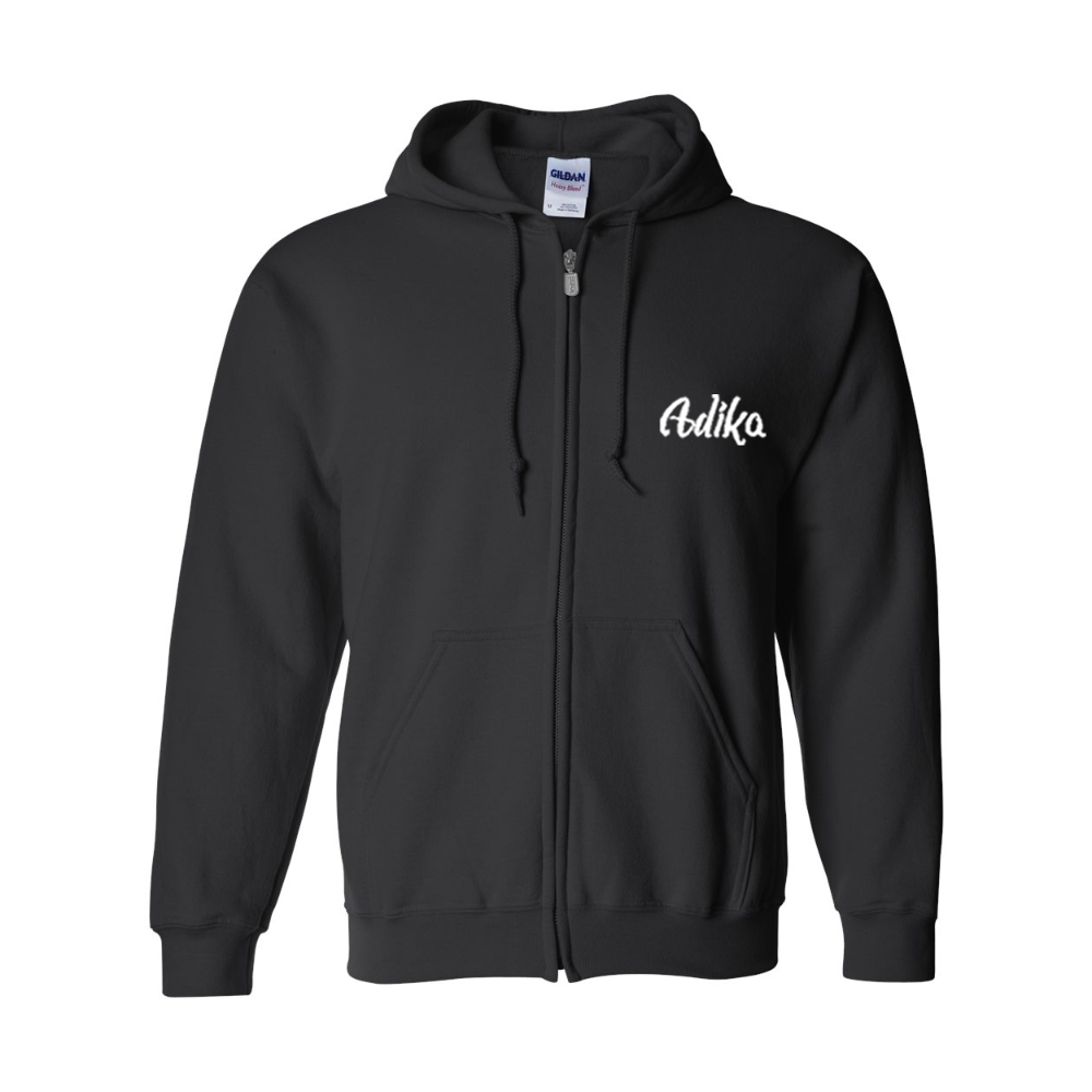 Men's Adika Gildan Heavy Blend Full Zip Hooded Sweatshirt