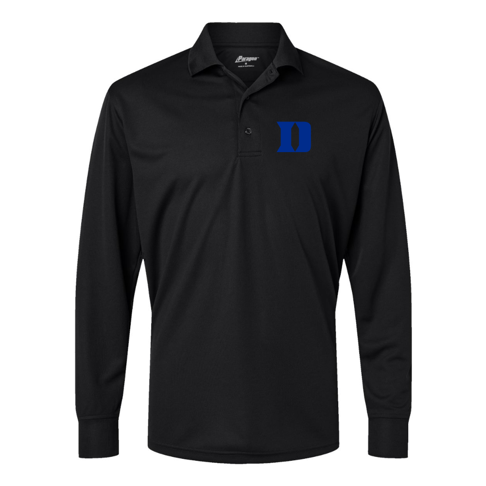 Men's Duke Blue Devils Paragon Prescott Long Sleeve Polo