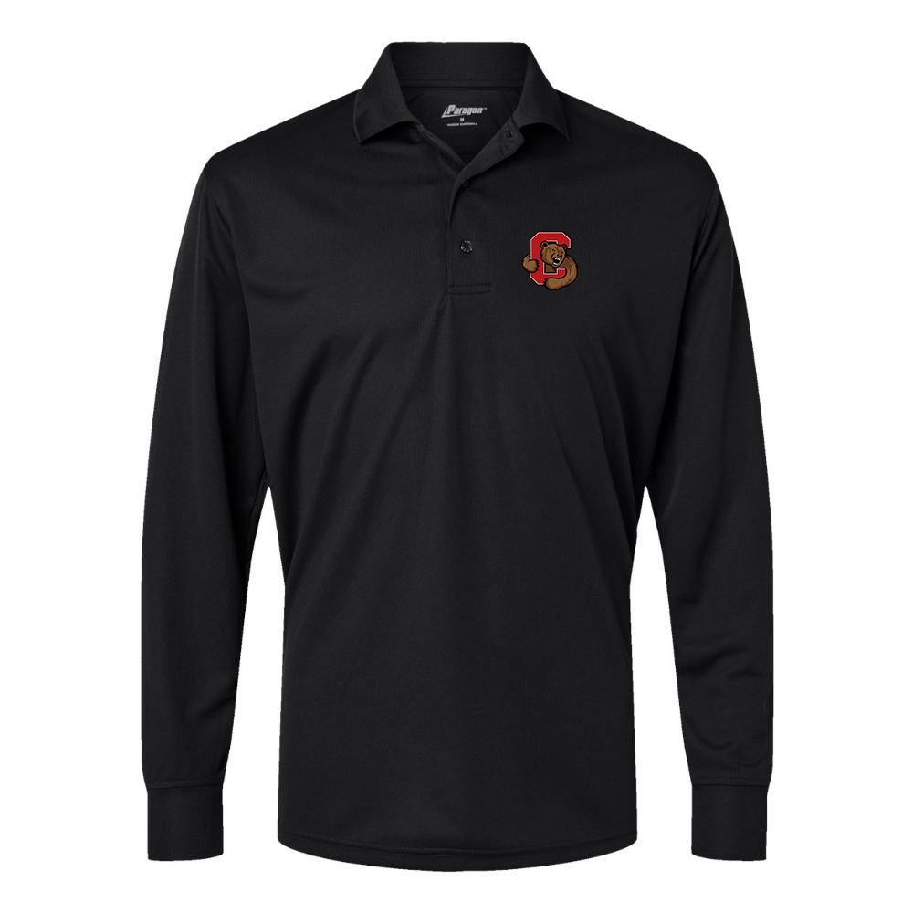 Men's Cornell Big Red Paragon Prescott Long Sleeve Polo